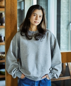 orSlow / 女裝 RELAX FIT DENSELY KNIT SWEAT SHIRT (UNISEX)